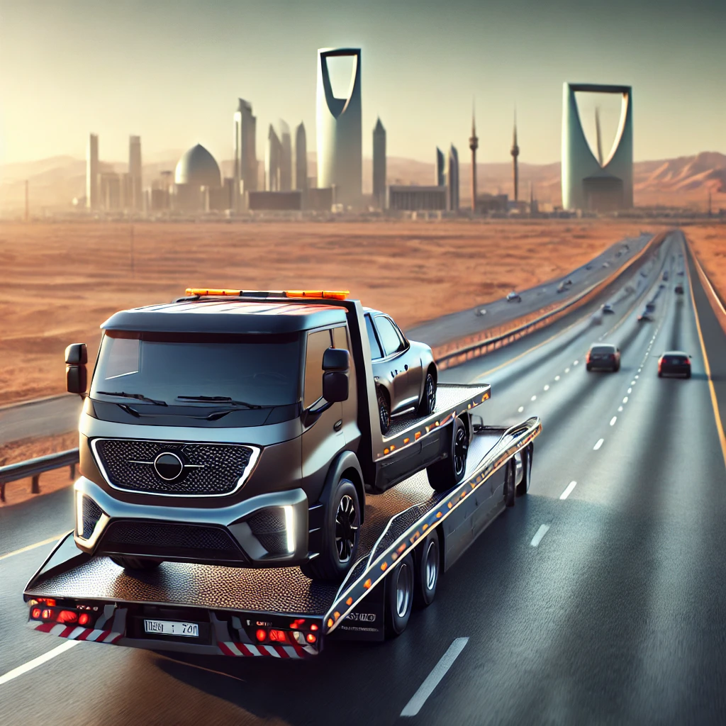 شحن سيارة من الرياض لدبي